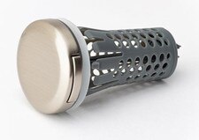 Drain Buddy Deluxe Bathtub Drain Stopper and Hair Catcher - Brushed Nickel